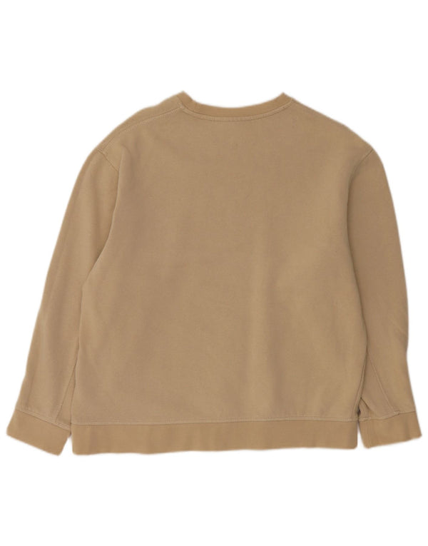 Pulover supradimensionat pentru femei Topshop UK 14 bumbac mediu bej