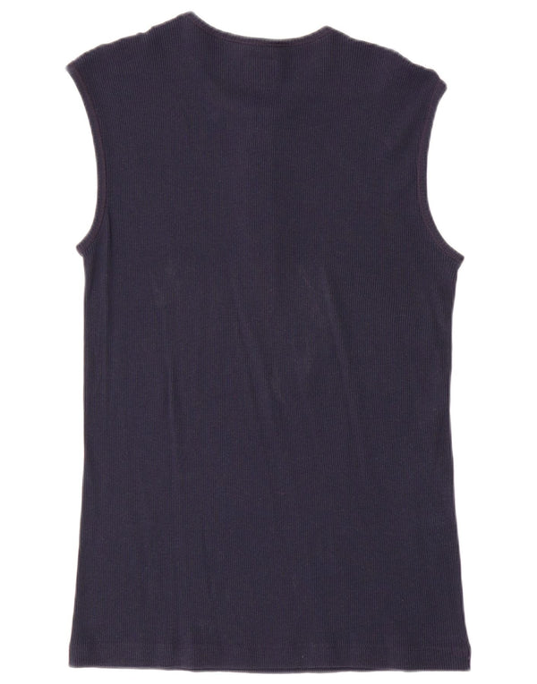 Levi's Femei Vest Vest Top UK 14 Large Bleumarin