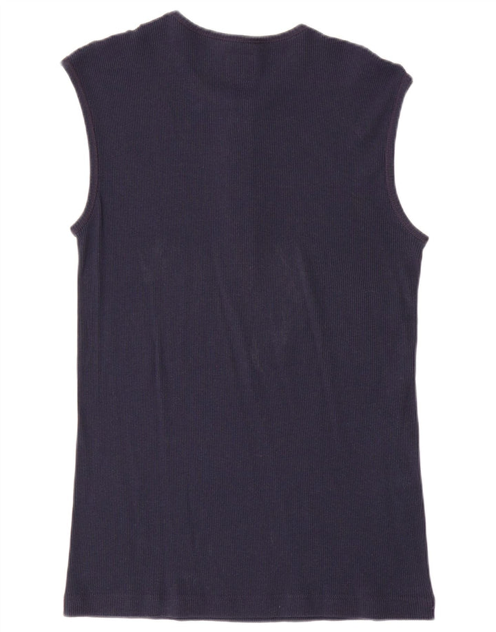 Levi's Femei Vest Vest Top UK 14 Large Bleumarin