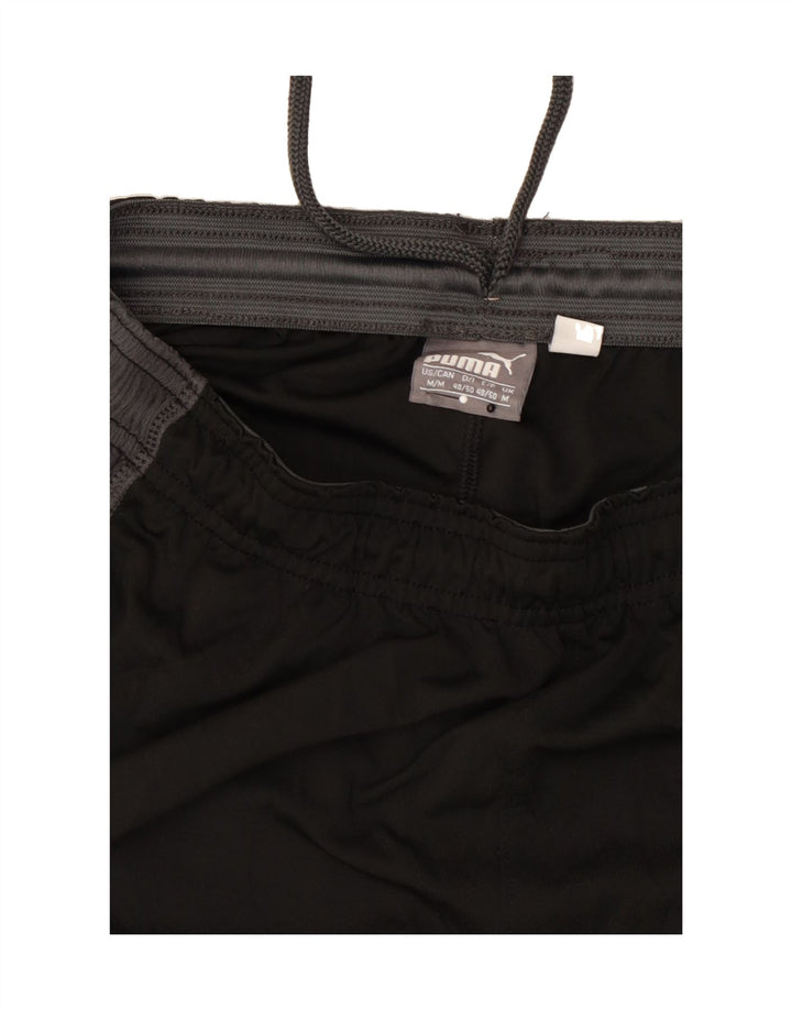 PUMA Mens Sport Shorts Medium Black Colourblock Vintage Puma and Second-Hand Puma from Messina Hembry 
