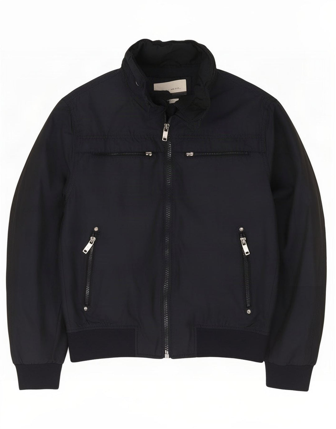 Bomber pentru bărbați Zara UK 40 mare, albastru, poliester