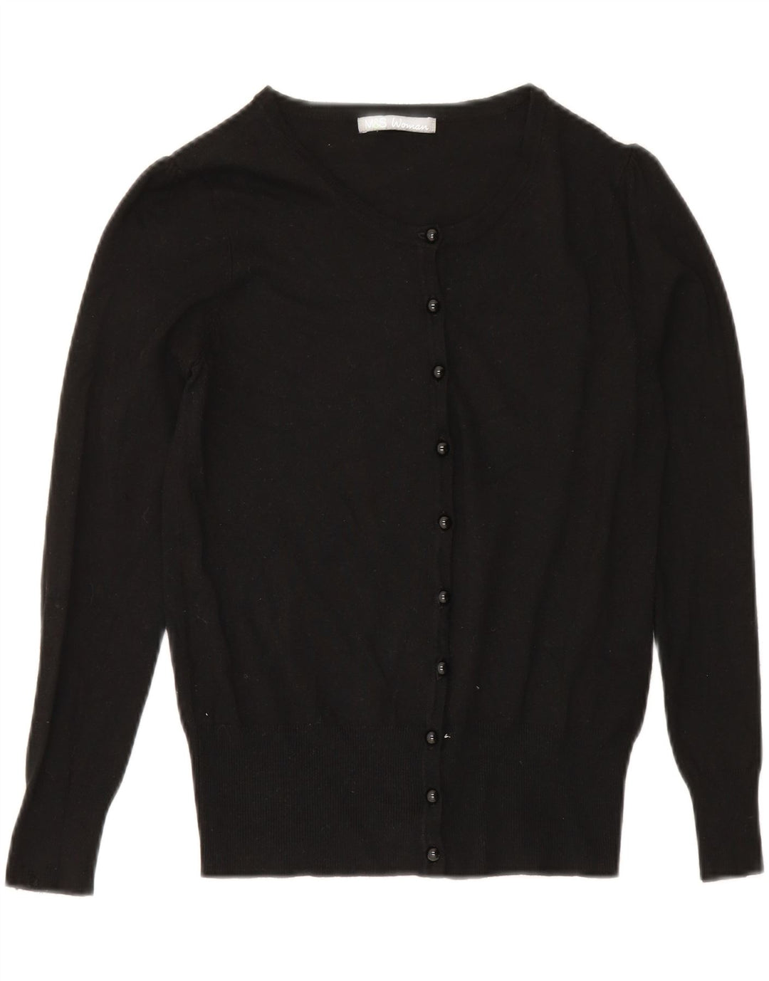 Pulover cardigan pentru femei Marks & Spencer UK 10 Small Black Viscose