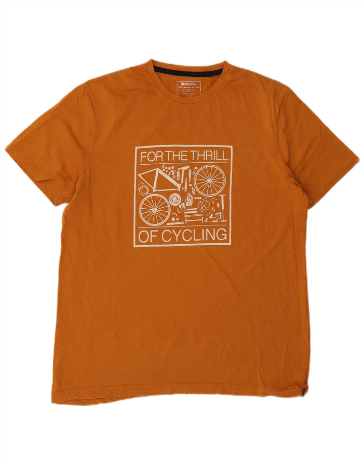 Tricou grafic pentru bărbați Mountain Warehouse Top mare bumbac portocaliu