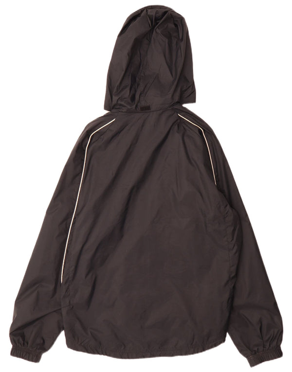 Jachetă de ploaie cu glugă Nike pentru bărbați UK 38 Medium Black Nylon Sports