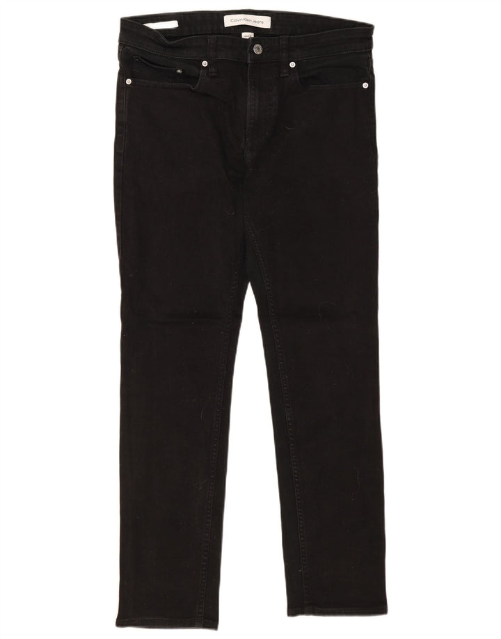Blugi slim pentru bărbați Calvin Klein W31 L30 bumbac negru