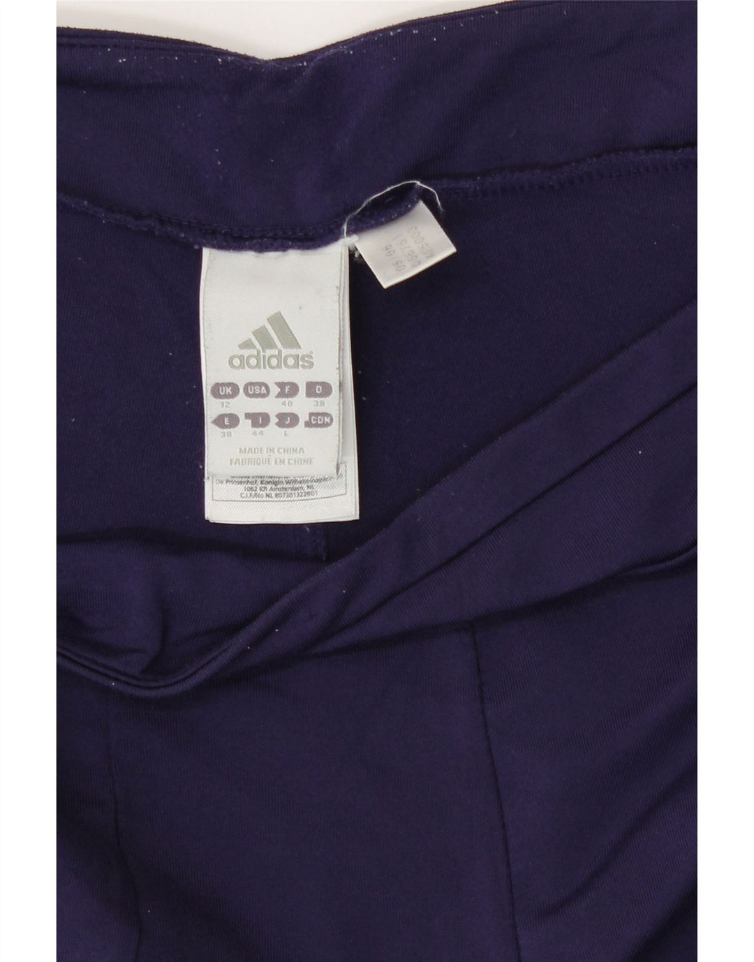 Pantaloni de trening Adidas pentru femei UK 12 Medium Bleumarin Poliester