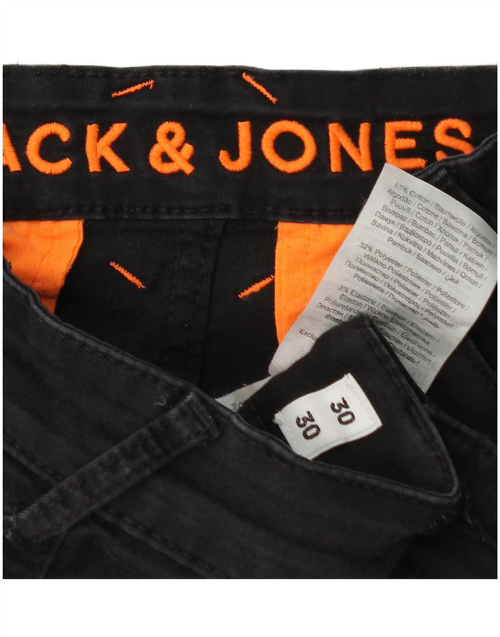 Pantaloni cargo slim pentru bărbați Jack & Jones L30 L25 bumbac gri