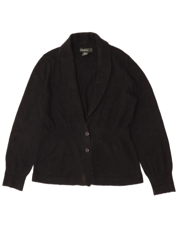Pulover cardigan pentru femei Eddie Bauer UK 14 bumbac mediu negru