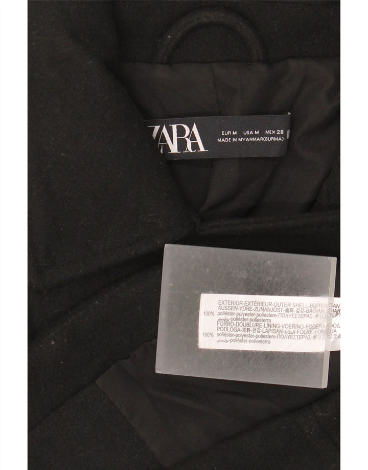Jachetă Bomber Crop pentru Damă Zara UK 38 Poliester Negru Mediu