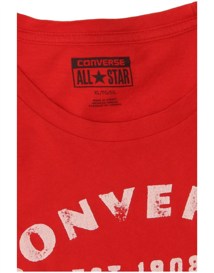 Tricou grafic pentru bărbați Converse Top XL Red