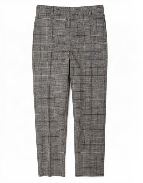Pantaloni de costum pentru femei Marks & Spencer UK 14 Large W30 L30 Gri Check