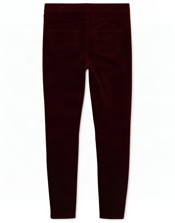 White Stuff Pantaloni casual din catifea pentru femei UK 10 Small W27 L29 Burgundy