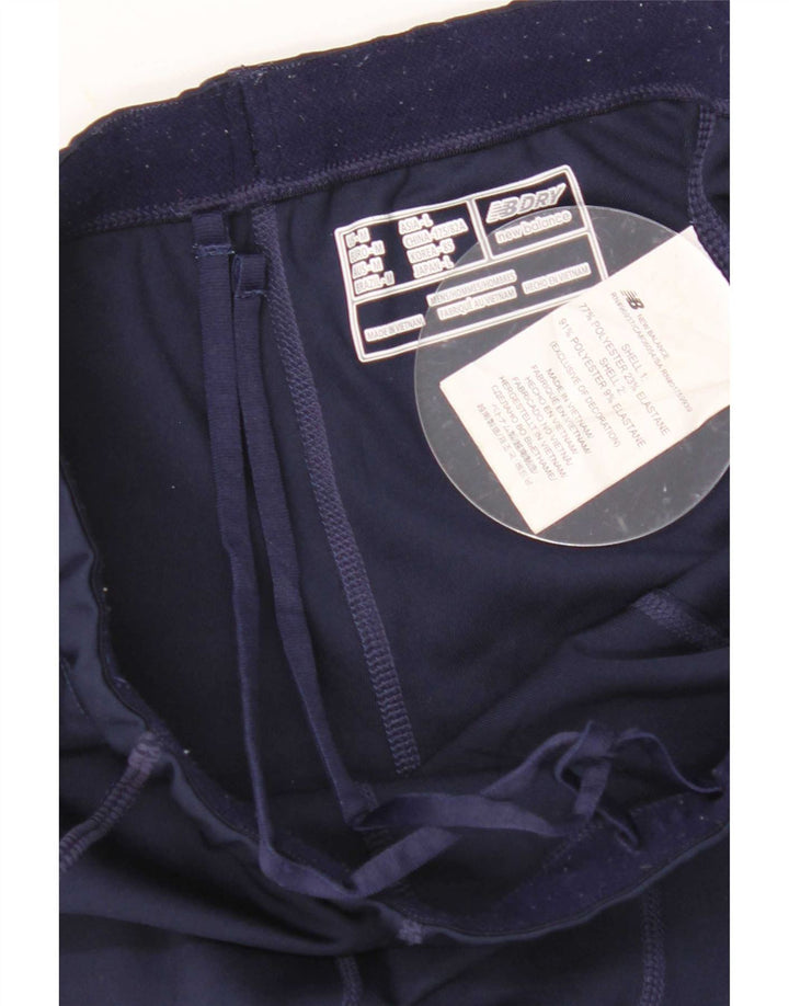 Leggings cu grafică pentru femei New Balance UK 12 Medium Bleumarin Poliester