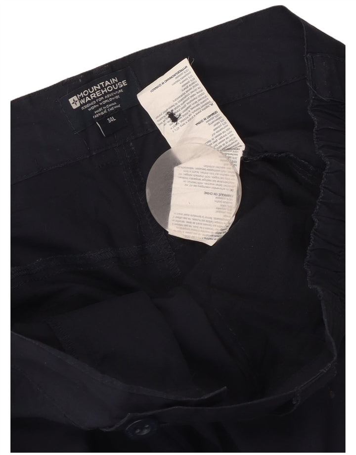 Pantaloni cargo drepti pentru femei Mountain Warehouse L36 L34 bleumarin