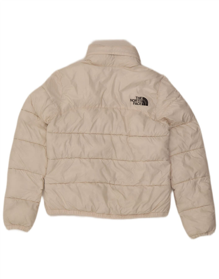 Jachetă căptușită cu glugă The North Face pentru femei UK 10 Small White Poliester