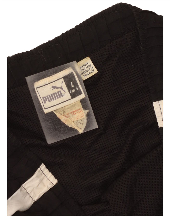 Pantaloni scurți sport Puma pentru bărbați, mari, negru, poliester color bloc