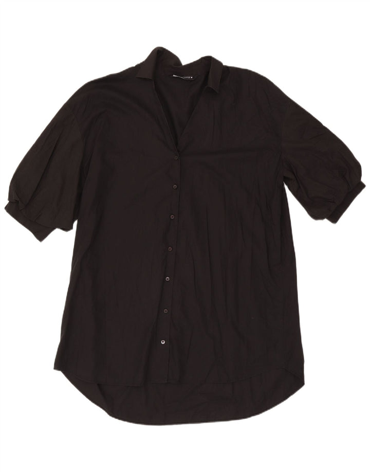 Rochie cămașă pentru femei Zara UK 14 Medium Black