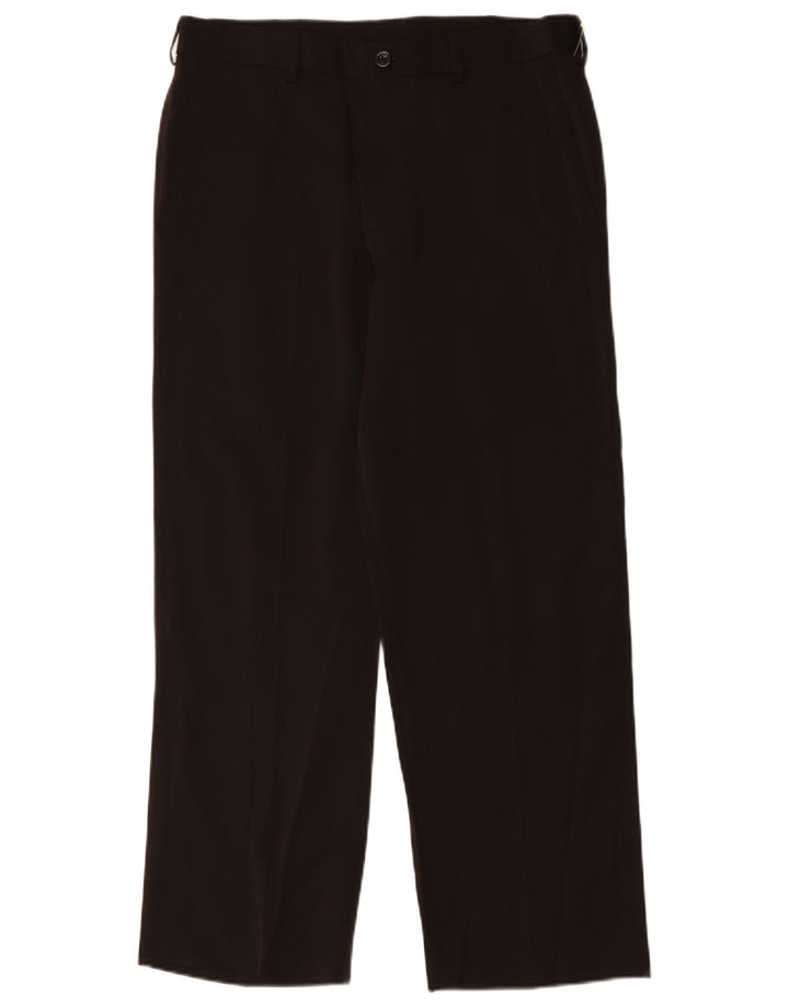 Pantaloni chino drept bărbați Izod L34 L29 Poliester negru