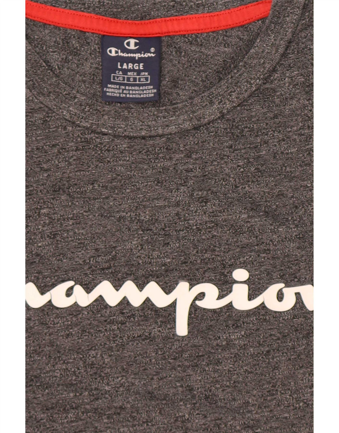 Tricou grafic pentru bărbați Champion Top mare, gri, pete