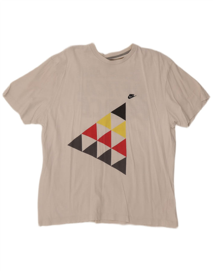 Tricou grafic pentru bărbați NIKE Top UK 45/47 XL Bumbac alb