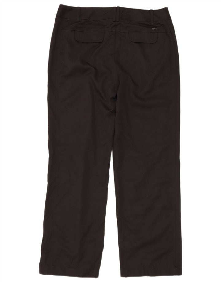 Pantaloni chino drepți pentru femei IZOD US 10 Large W32 L30 Poliester negru
