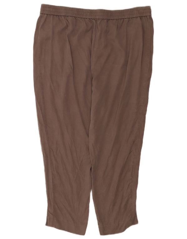 MINT VELVET Pantaloni tăiați pentru femei UK 18 XL W38 L26 Gri Lyocell