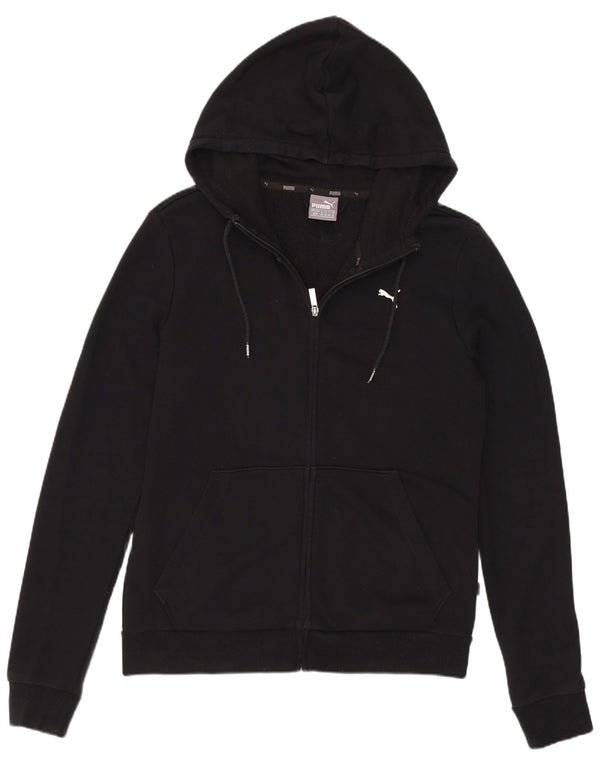 Pulover Puma pentru femei cu fermoar, UK 12, bumbac mediu negru
