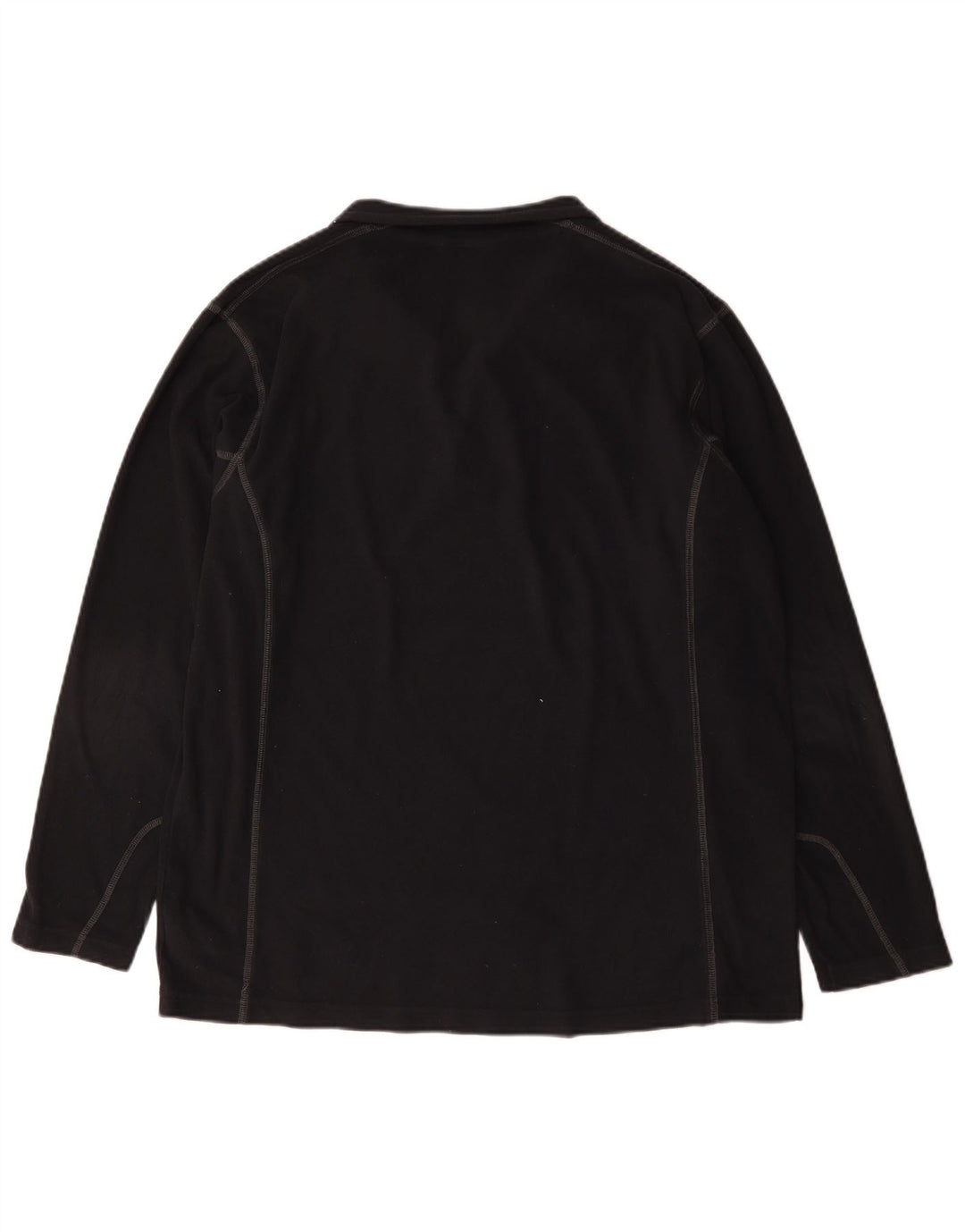 Pulover Columbia pentru bărbați, cu fermoar și gât, XL, poliester negru