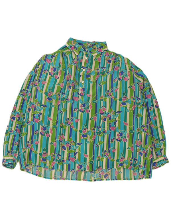 Bluză cămașă pulover pentru femei de la Diana Bentall UK 20 2XL Multicolor Floral
