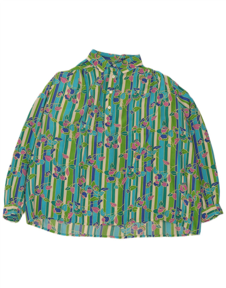 Bluză cămașă pulover pentru femei de la Diana Bentall UK 20 2XL Multicolor Floral