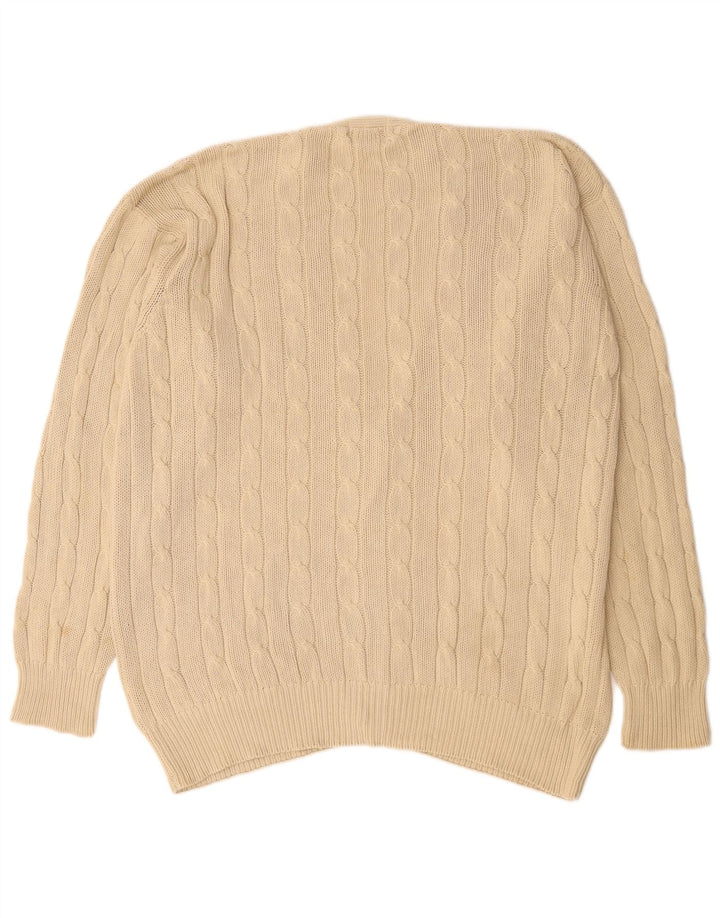 Pulover cardigan pentru bărbați Kappa XL, bej, bumbac