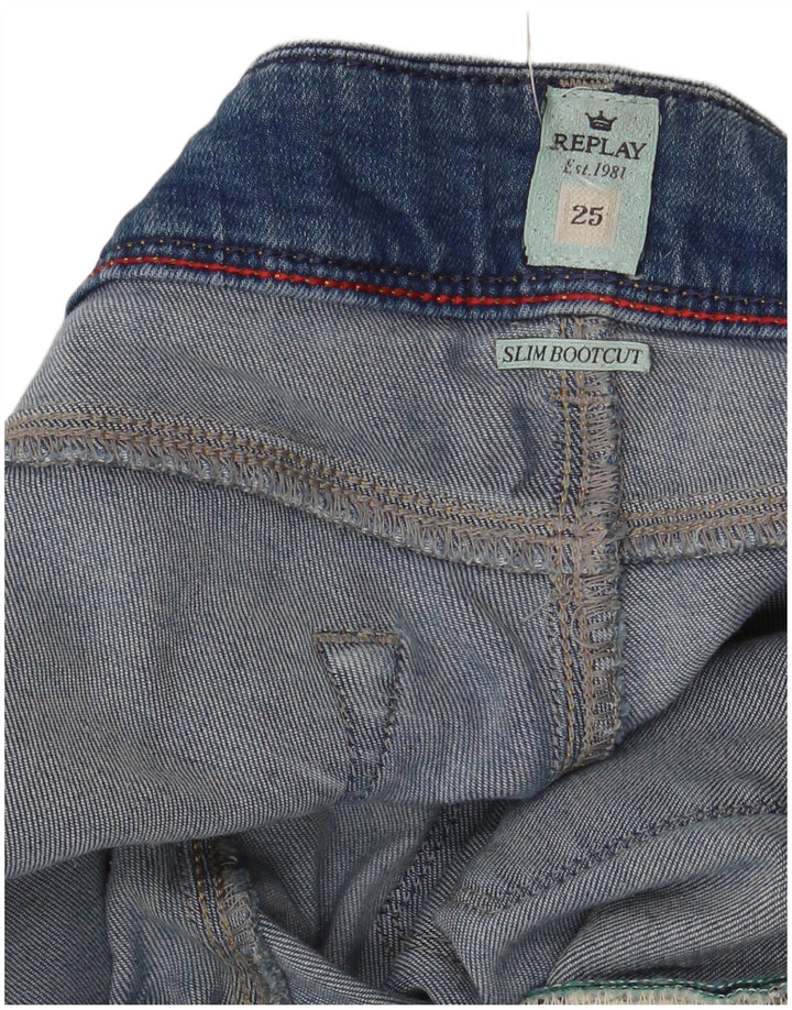 Replay blugi slim bootcut pentru femei W25 L32 albastru