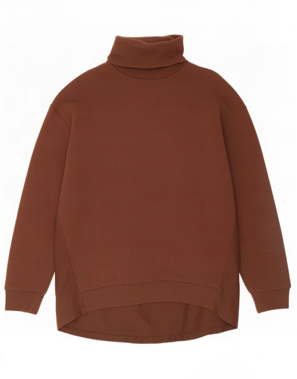 Pulover supradimensionat pentru femei Zara UK 10 Bumbac maro mic