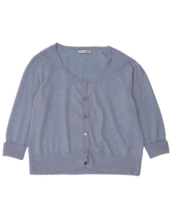 Pulover cardigan pentru femei Marks & Spencer UK 22 3XL Albastru Cașmir