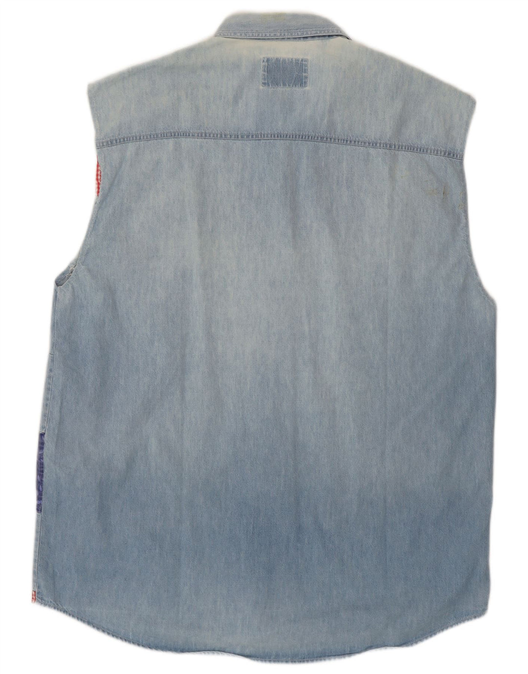 Cămașă din denim fără mâneci pentru bărbați Wampum, mare albastru, mozaic