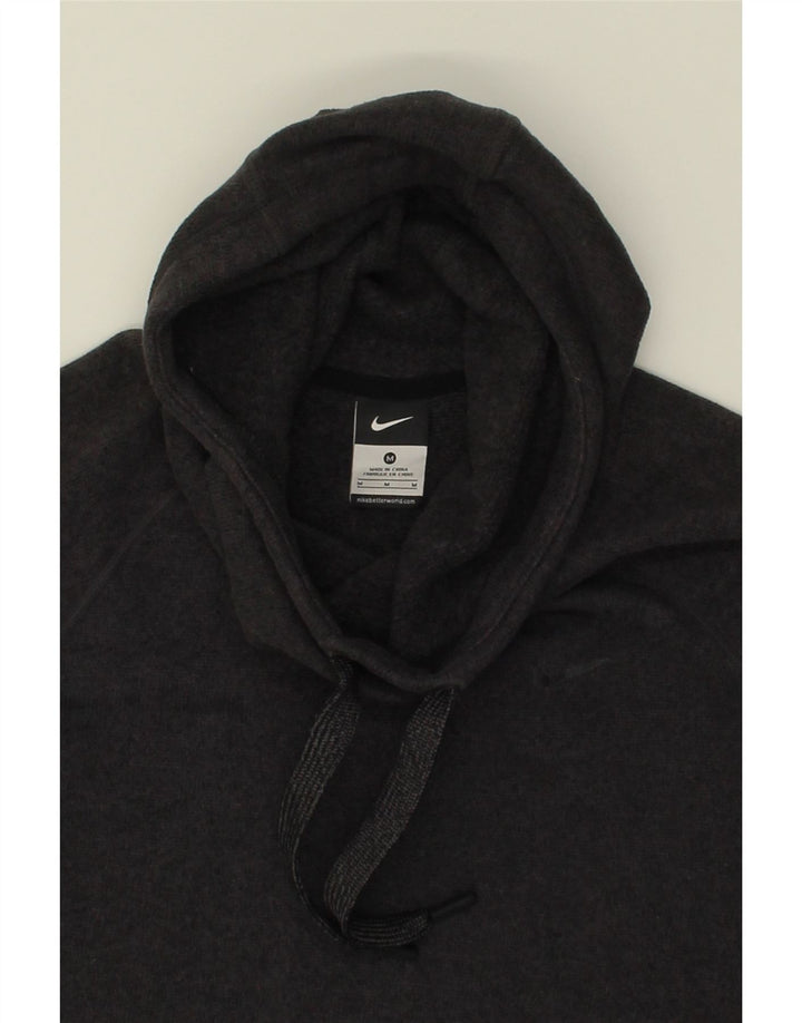 NIKE Womens Therma-Fit Hoodie Jumper UK 14 Medium Grey Polyester Vintage Nike and Second-Hand Nike from Messina Hembry 
