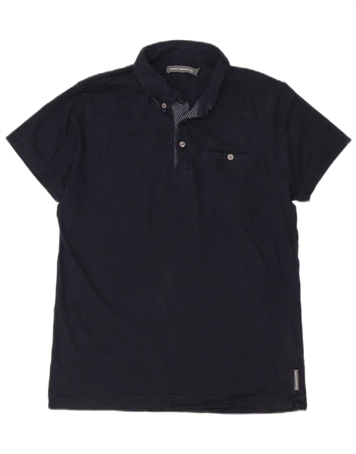 Tricou polo pentru bărbați French Connection, bumbac mediu albastru bleumarin