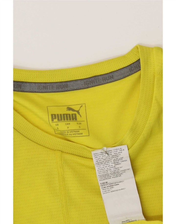 Tricou pentru bărbați Puma Top mic din poliester galben