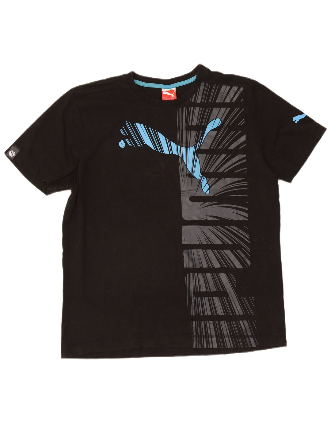 Tricou grafic Puma pentru bărbați Top mare din bumbac negru