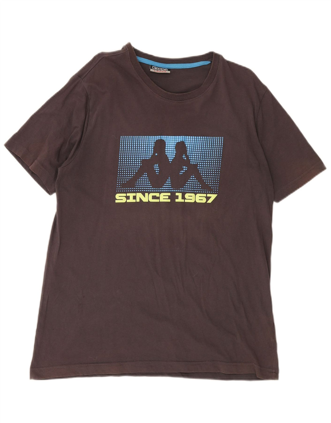 Tricou grafic pentru bărbați KAPPA Top mare din bumbac maro