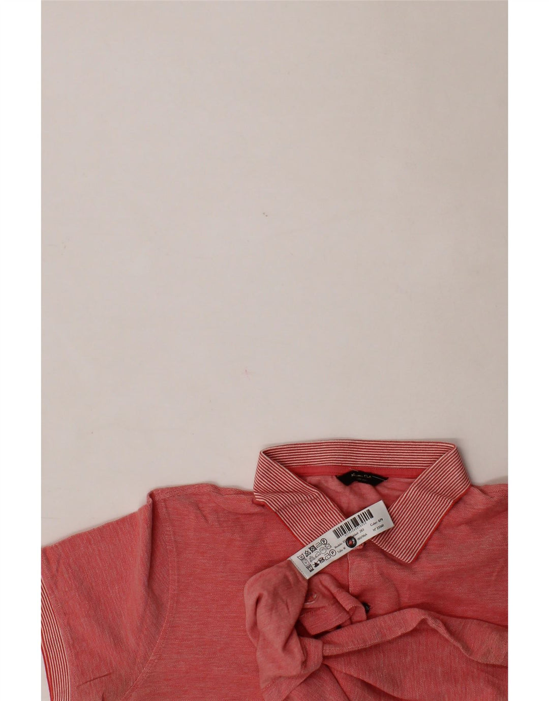 MASSIMO DUTTI Mens Polo Shirt Medium Red Cotton Vintage Massimo Dutti and Second-Hand Massimo Dutti from Messina Hembry 