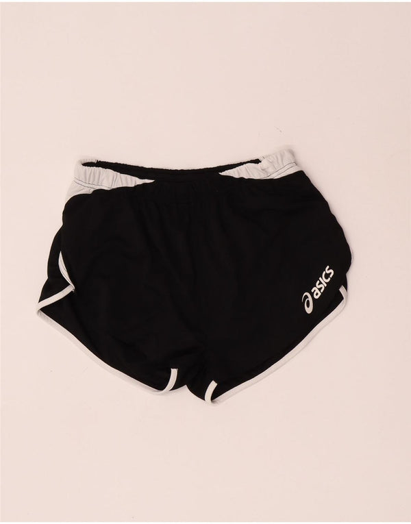 Pantaloni scurti sport Asics pentru femei UK 14 Medium Black Colorblock