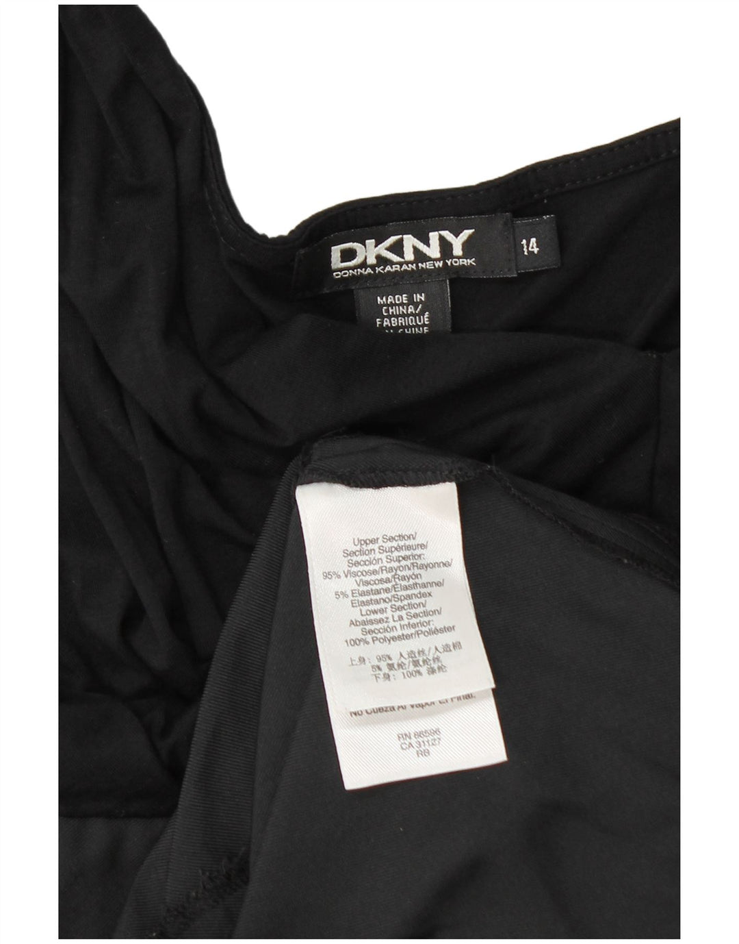Rochie schimbătoare pentru femei Dkny US 14 XL, neagră, viscoză