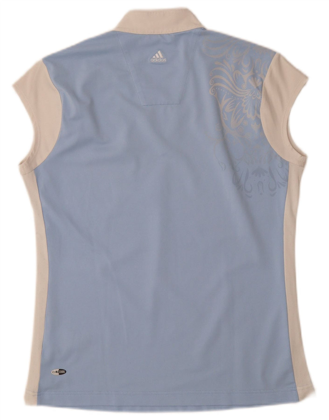Tricou ADIDAS Climacool pentru femei UK 14 Medium Blue Colorblock