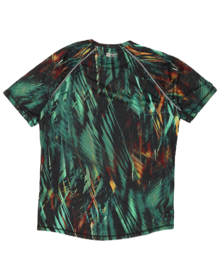 SUPERDRY Tricou activ pentru bărbați Top Mediu Verde Geometric