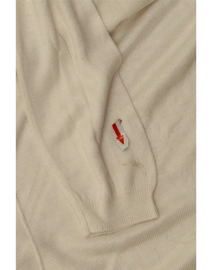 Marks & Spencer Pulover supradimensionat pentru femei cu gâtul turnat UK 10 Small White
