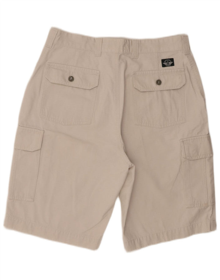 Pantaloni scurti cargo pentru femei Dockers W33, bumbac alb, mediu