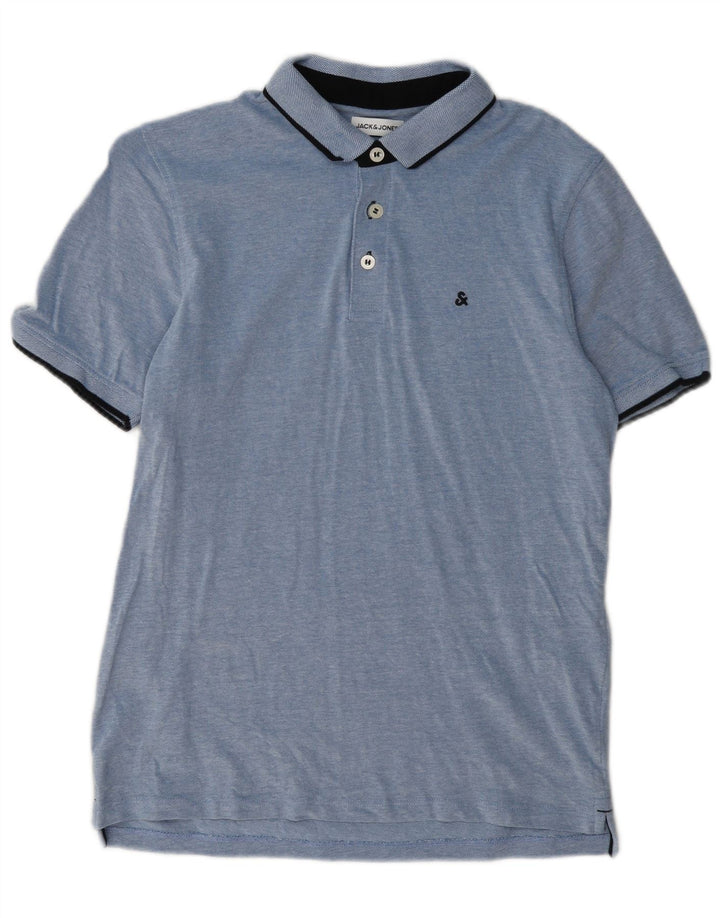 Tricou polo Jack & Jones pentru bărbați, mare, albastru, bumbac