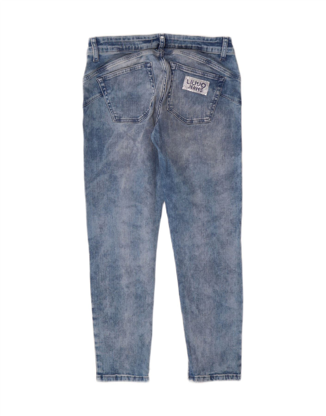 Blugi slim pentru femei Liu Jo Acid Wash W30 L25 Bumbac albastru