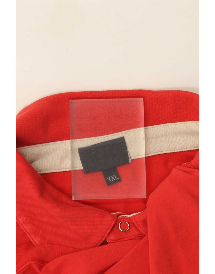 Tricou polo Trussardi pentru bărbați 2XL bumbac roșu